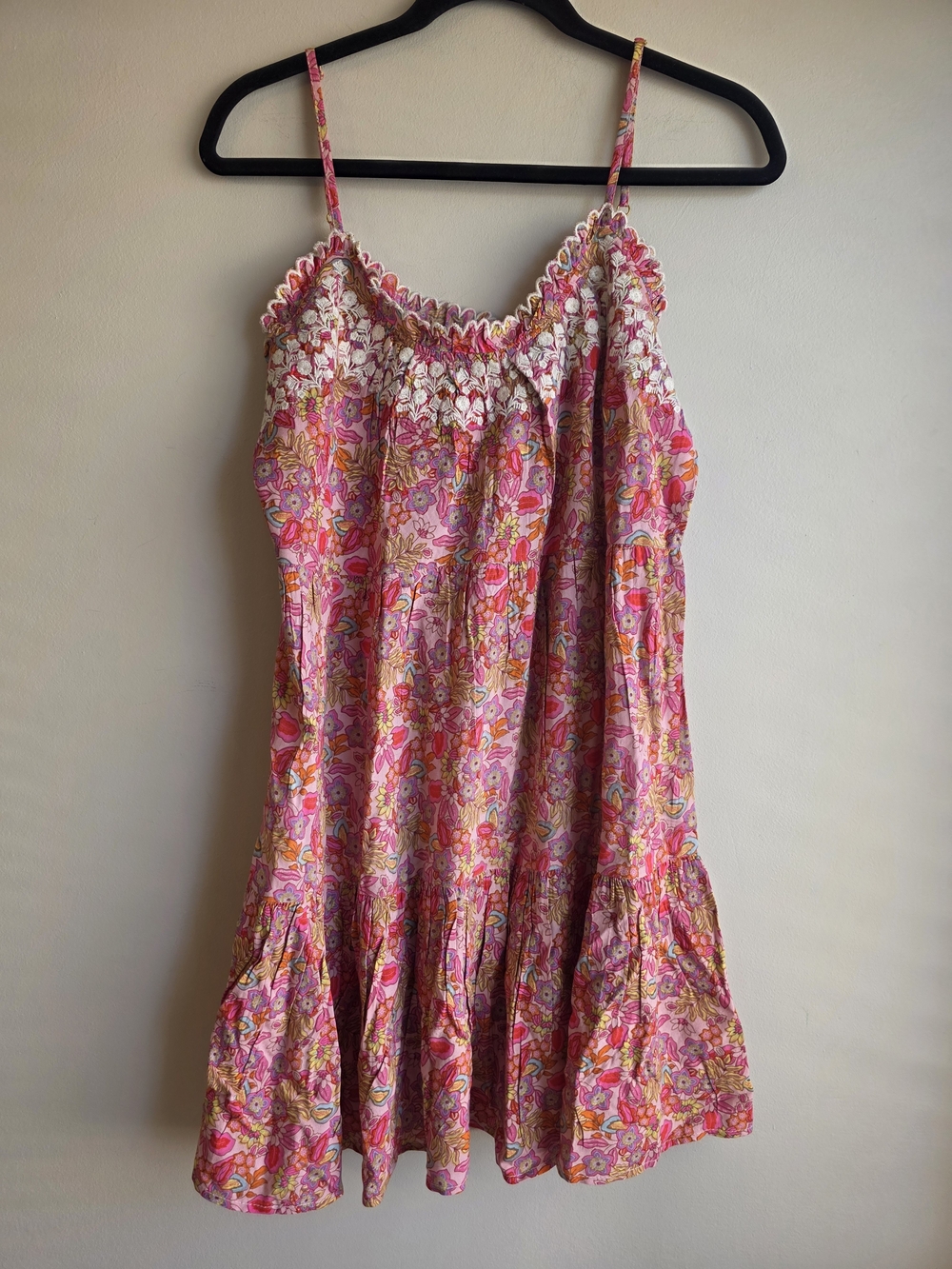Natural Life Pink Floral Embroidered Boho Mini Dress NWT Size S - Picture 3 of 11